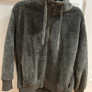 Gray Zip Up Sweater